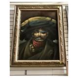 Marco Amaro painting of Bandit, approx 30 x 40 ,