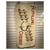 Vintage Hopalong Cassidy chenille bed spread and