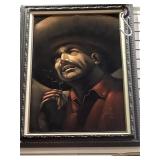 Marco Amaro painting of Bandit, approx 30 x 40 ,