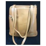 Longchamp Brown leather full zip toggle shoulder