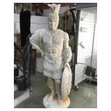 Roman Centurian statue, 7 ft 4 in  approx,
