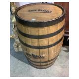 Lg Oak Jack Daniels Whiskey Barrel