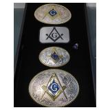 Lot of Freemasonry buckles
