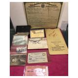 Original Ellis Island immigration papers, pilot