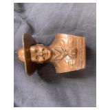 Hopalong Cassidy bronze colored advertising bank,