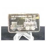 1- oz. .999 Fine Silver Bar, The stourbridge Lion