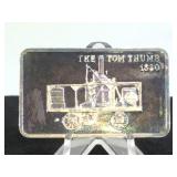 1- oz. .999 Fine Silver Bar, TheTom Thumb