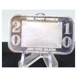 1- oz. .999 Fine Silver Bar, 2010 Graduation