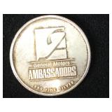 1/2 oz. .999 Fine Silver General Motors Token