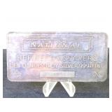10 oz. .999 Troy Silver Bar, National