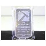 5- oz. .999 Fine Silver Bar, Pan American Silver