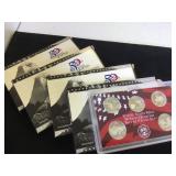 2004,2005,2006 & 2007 US STATE QUARTERS SILVER