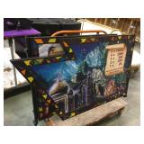 Pair of large light-up casino slot machine signs