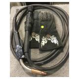 Tweco Mig-Gun and Harley Davidson welding gloves
