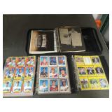 3 albums of sports cards/1 scrapbook sports
