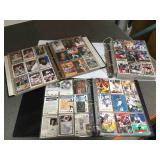 3 albums of sports cards