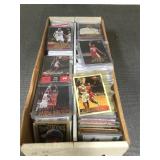Box full of sports cards