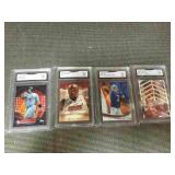 4 graded cards