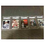 5 graded cards