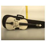 White violin, nicely made w/ case
