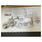 iMac speakers, mouse, keyboard, chargers &