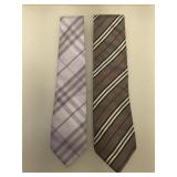 2 Burberry ties, excellent condition