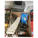 Pneumatic planer, I pact wrench, Dremel sander &