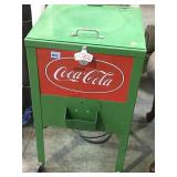 Coca-Cola standing ice chest