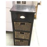3 basket & 1 drawer storage stand