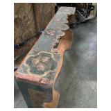 Antique wooden crown topper