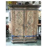Antique German  Kas  , hand decorated, pegged