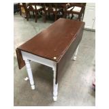 White legged brown top drop leaf able