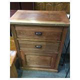 Vintage 2 drawer & cupboard storage chest