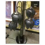 Metal based, 5 hanging tulip shade lamp