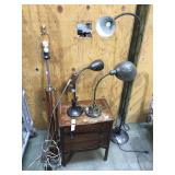 Lot of floor lamps and more