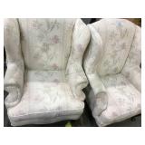 Vintage Floral cushioned chairs