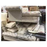 Matching couch & chair  w/ lots of throw pillows