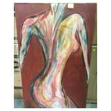 Painting on canvas signed by Jeff Juliano 48x30 in