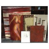 Lot of Paintings on canvas mostly by Jeff Juliano