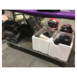 Table bottom lot of jewelry display trays and