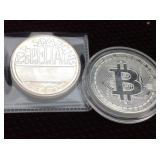 2- Silver rounds 999 pure silver 1oz each