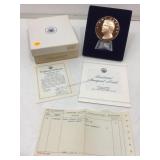 NIB 1977 Official Inaugural Medal. Bronze, Jimmy