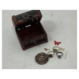 Mini Treasure Box includes ï¿½treasuresï¿½ 3x2x2.5in