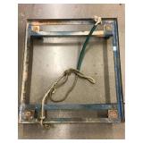 Rolling Metal dunnage rack - approx. 29x27 in