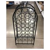 Metal wine bottle rack - approx. 3ft tall