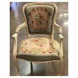 Vintage Needlepoint Armchair