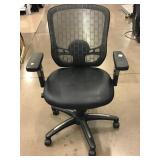 Rolling office chair - small hole in seat