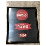 Framed Vintage Coca-Cola Embroidered (Uniform?)