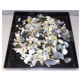 Bag of assorted beads. Craft, jewelry. Shell.