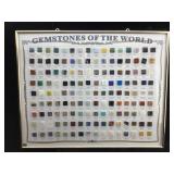 Gemstones of the World Framed Display. 16x20